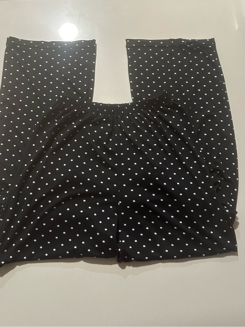 Essentials Black Polka Dot Kids Pajama Bottoms